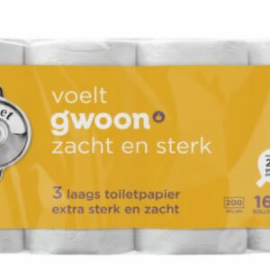 G'woon Toiletpapier 16 Rollen  3-Laags