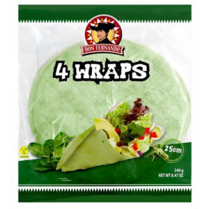 Don Fernando Wraps  Van Spinazie 25 Cm 240 Gr