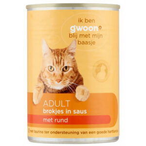 G'woon Kat Rund Brokjes In Saus  415 Gr