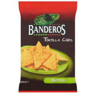 Banderos Tortilla Chips Naturel  200 Gr