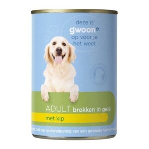 G'woon Hond Brokken Gelei Kip  415 Gr
