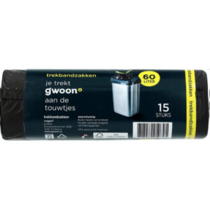 G'woon Trekbandzakken 60 Liter 15 St