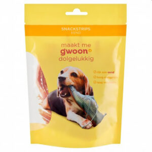 G'woon Snackstrips Eend Voor De Hond  90 Gr