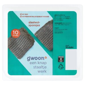 G'woon Zeepsponsjes Staalwol 10 St