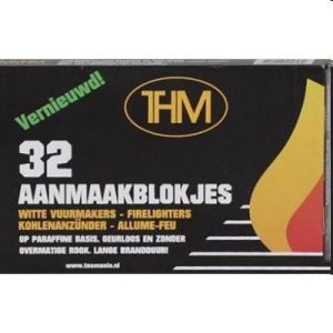 THM Aanmaakblokjes Wit 32st 220 Gr